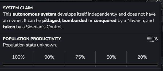 The state tab of an autonomous system: nobody claims it, and its population productivity