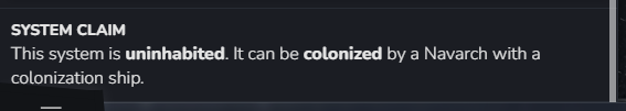 The state of an uninhabited system: nobody claims it yet